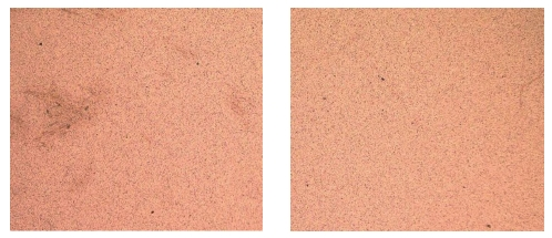 等離子清洗后待鍵合樣品表面形貌對(duì)比